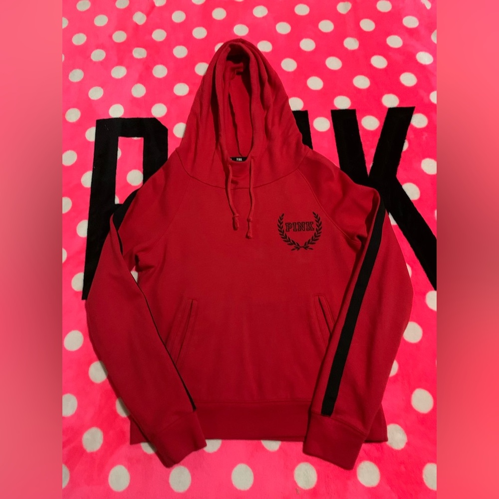 VS Pink Campus funnel neck pullover Sz M